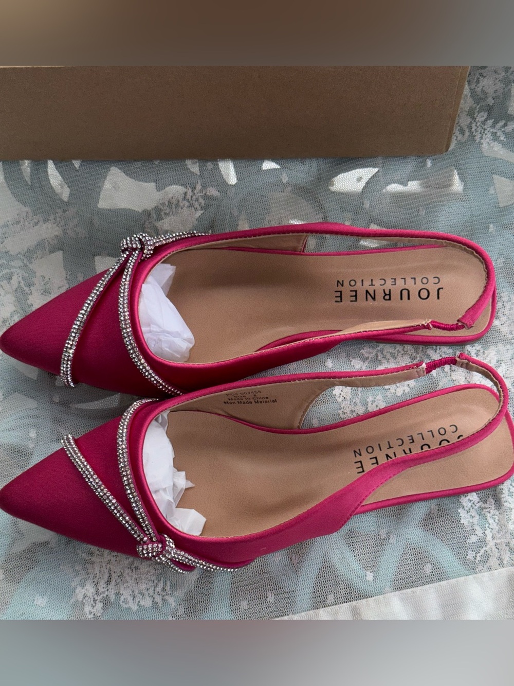 Journee Collection Rebbel Womens Pointed Closed Toe Ballet Flats NIB Size 8 - Picture 6 of 15